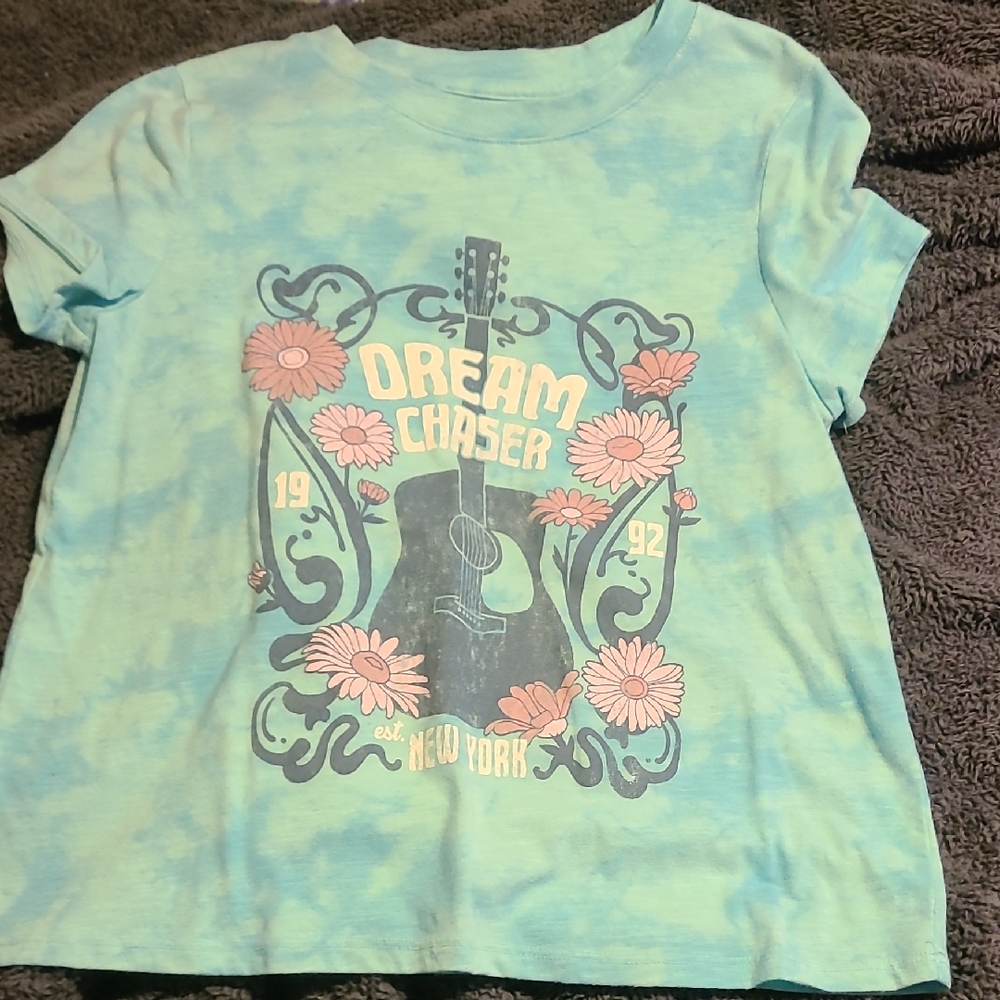 SO Blue Short Sleeve Tee Casual Style